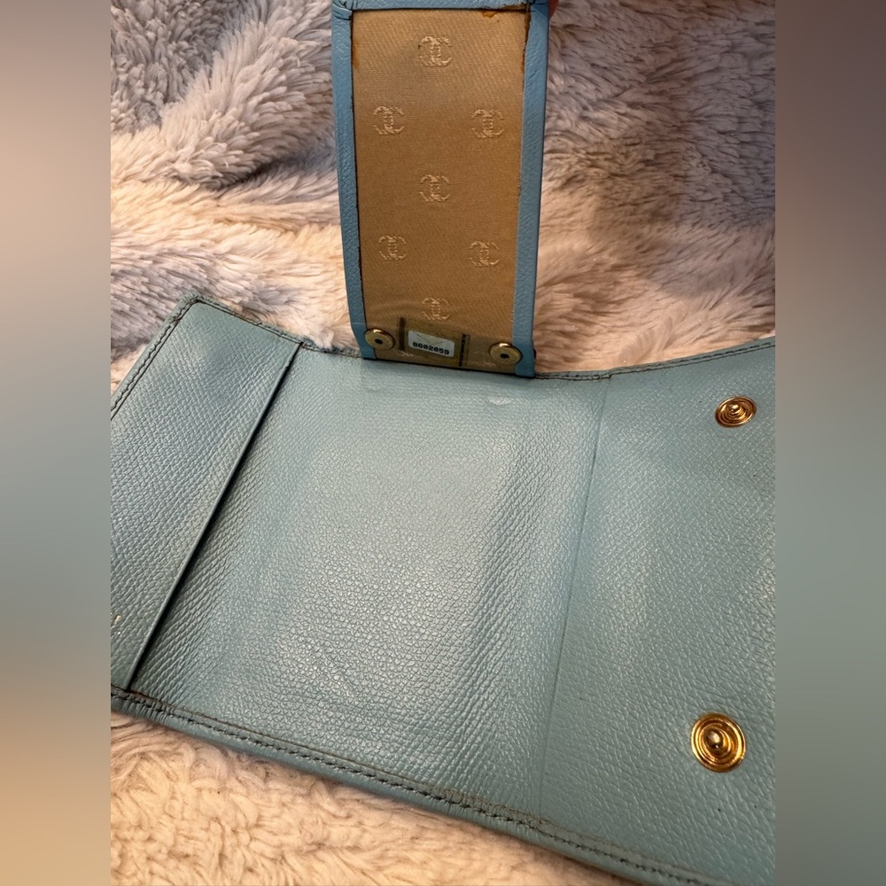 Vintage Chanel Teal Caviar Leather 6-Key Holder & Card Wallet - 2003, Rare Color - Picture 9 of 15